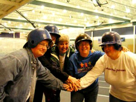 Benedictine Sisters playing wacky ball